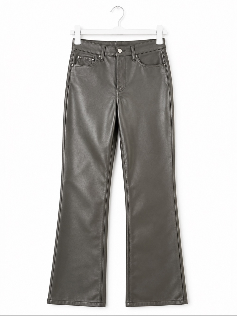 Judy Blue Black Faux Leather Straight Leg Pants Size 7/28 NWOT